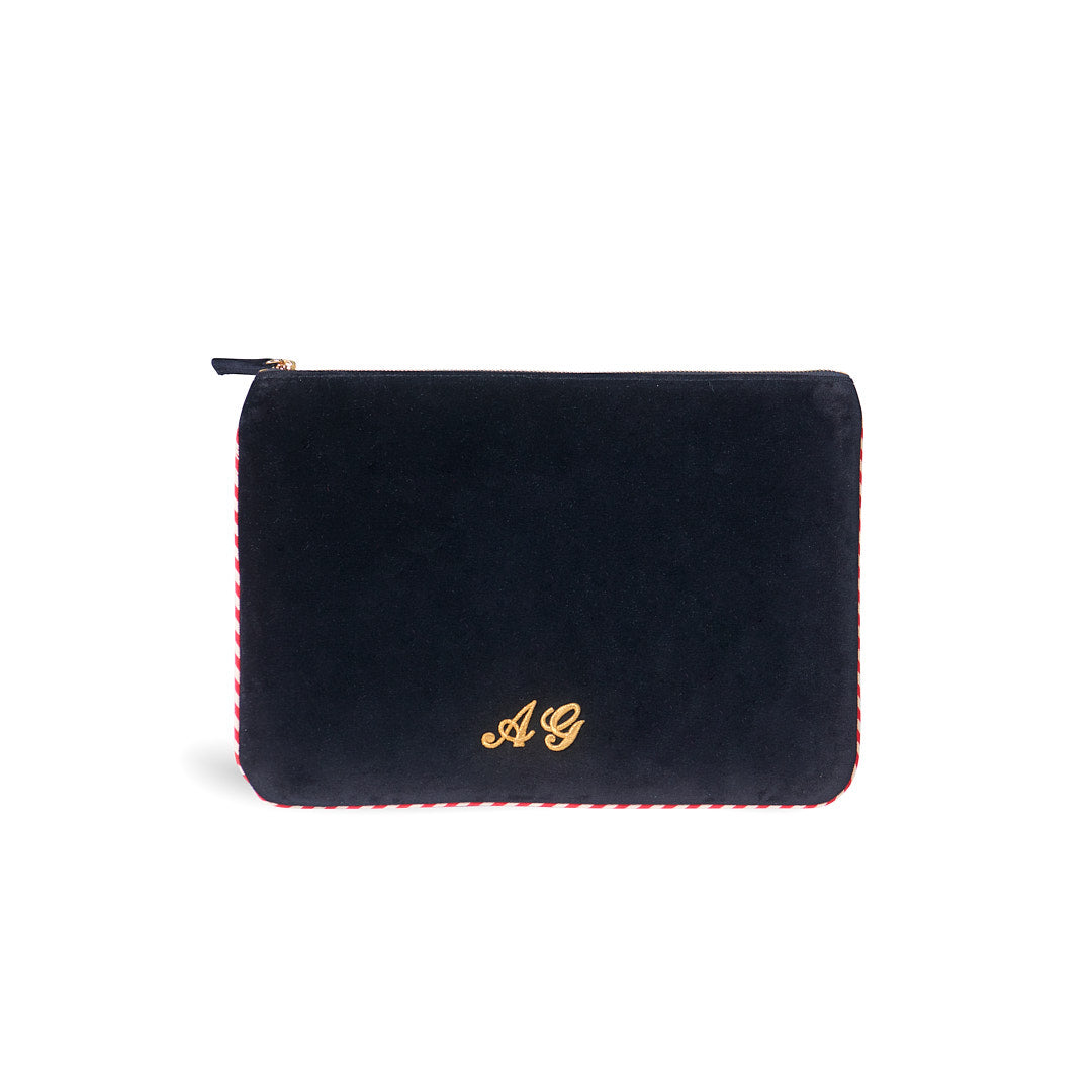 BOND PLATE BLACK PIPING ROSSO BIANCO
